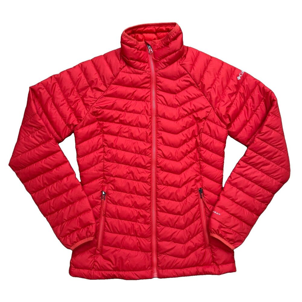 Columbia Omni-Heat Red Powder Lite Puffer Insulated Jacket Women's S